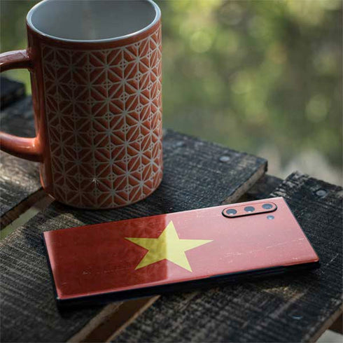 Vietnam Flag Distressed Galaxy Note 10 Skin